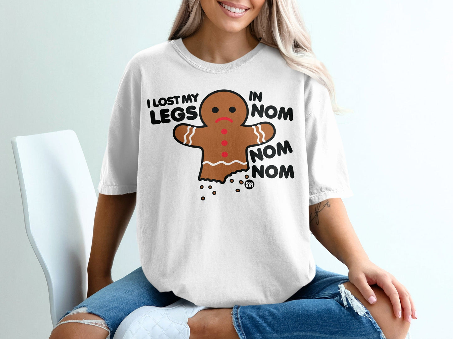 I Lost My Legs in Nom Nom Nom Gingerbread T-shirt