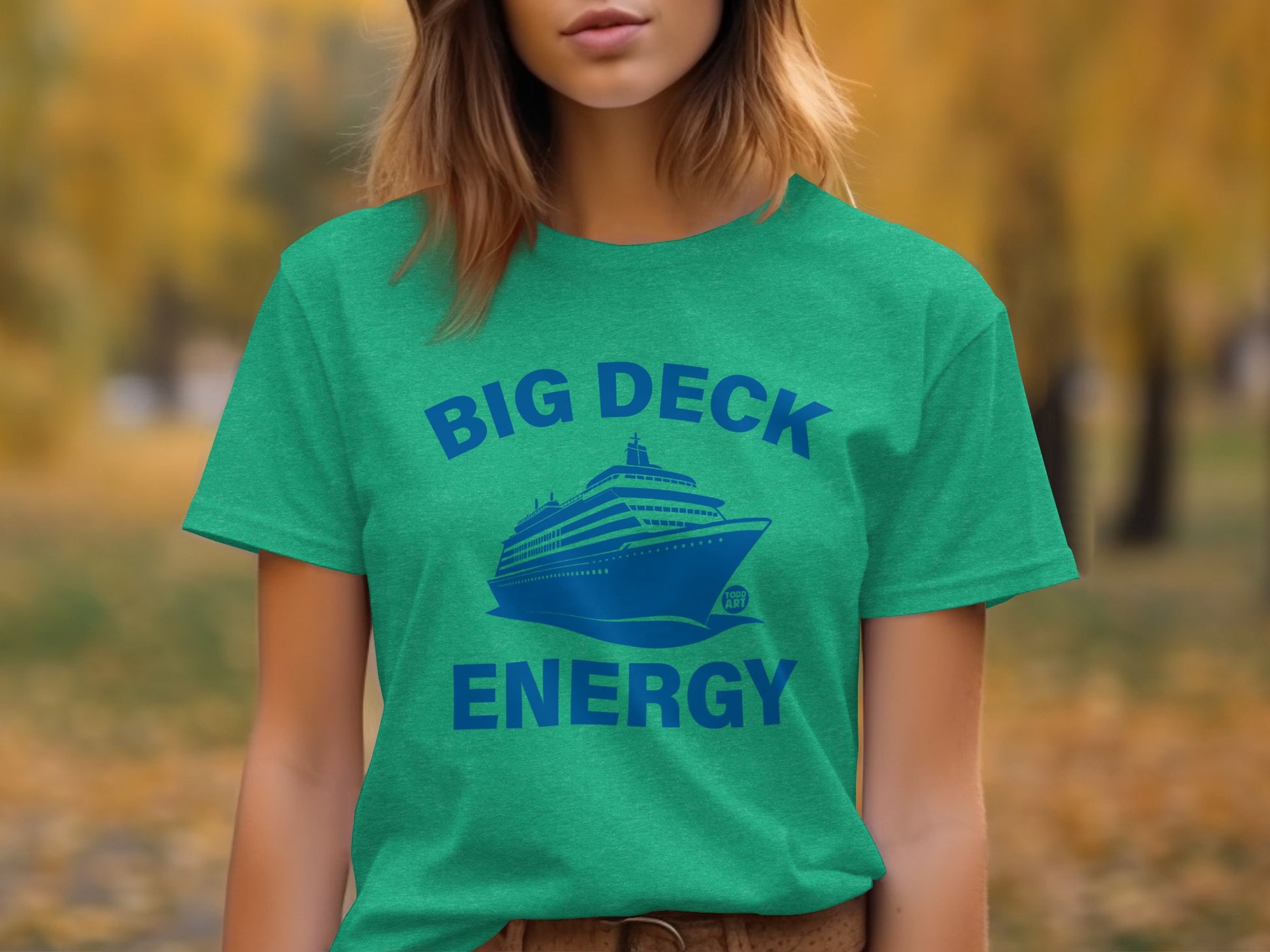 Big Deck Energy Graphic Teal T-shirt