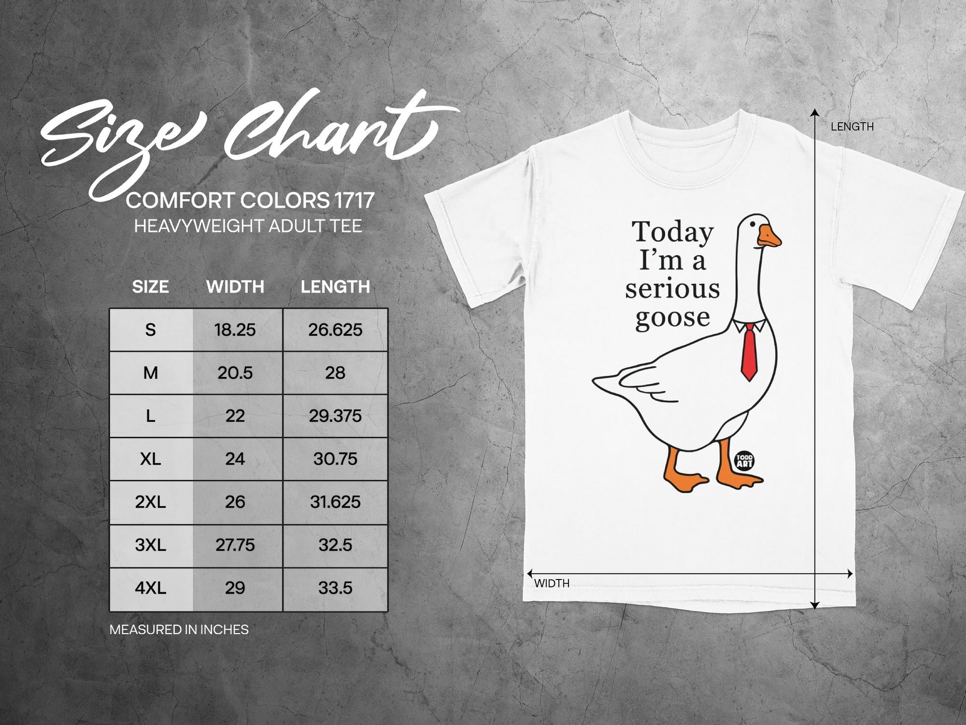Today I'm a Serious Goose Heavyweight Adult Tee