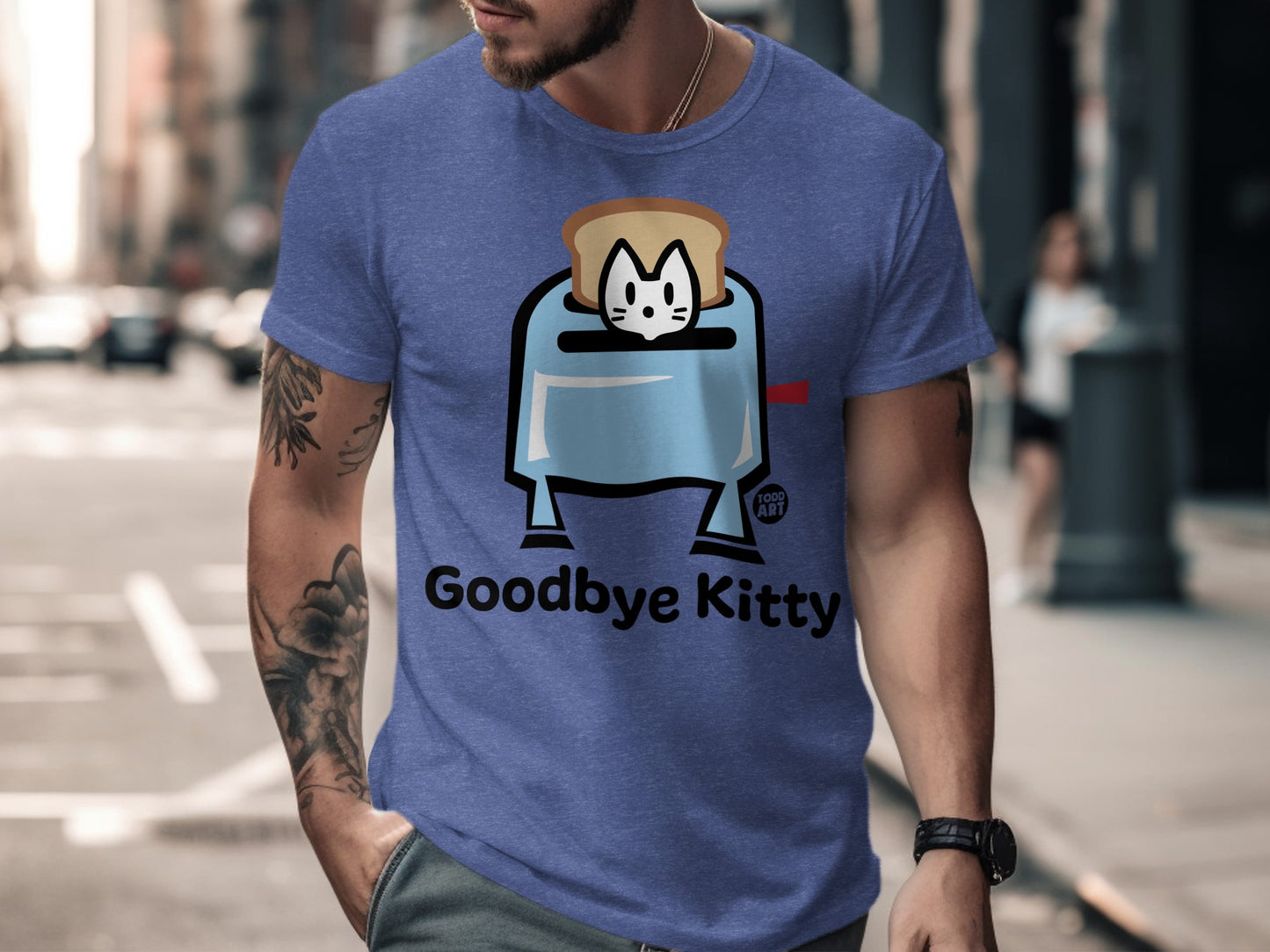 Goodbye Kitty Graphic Tee Casual T-Shirt
