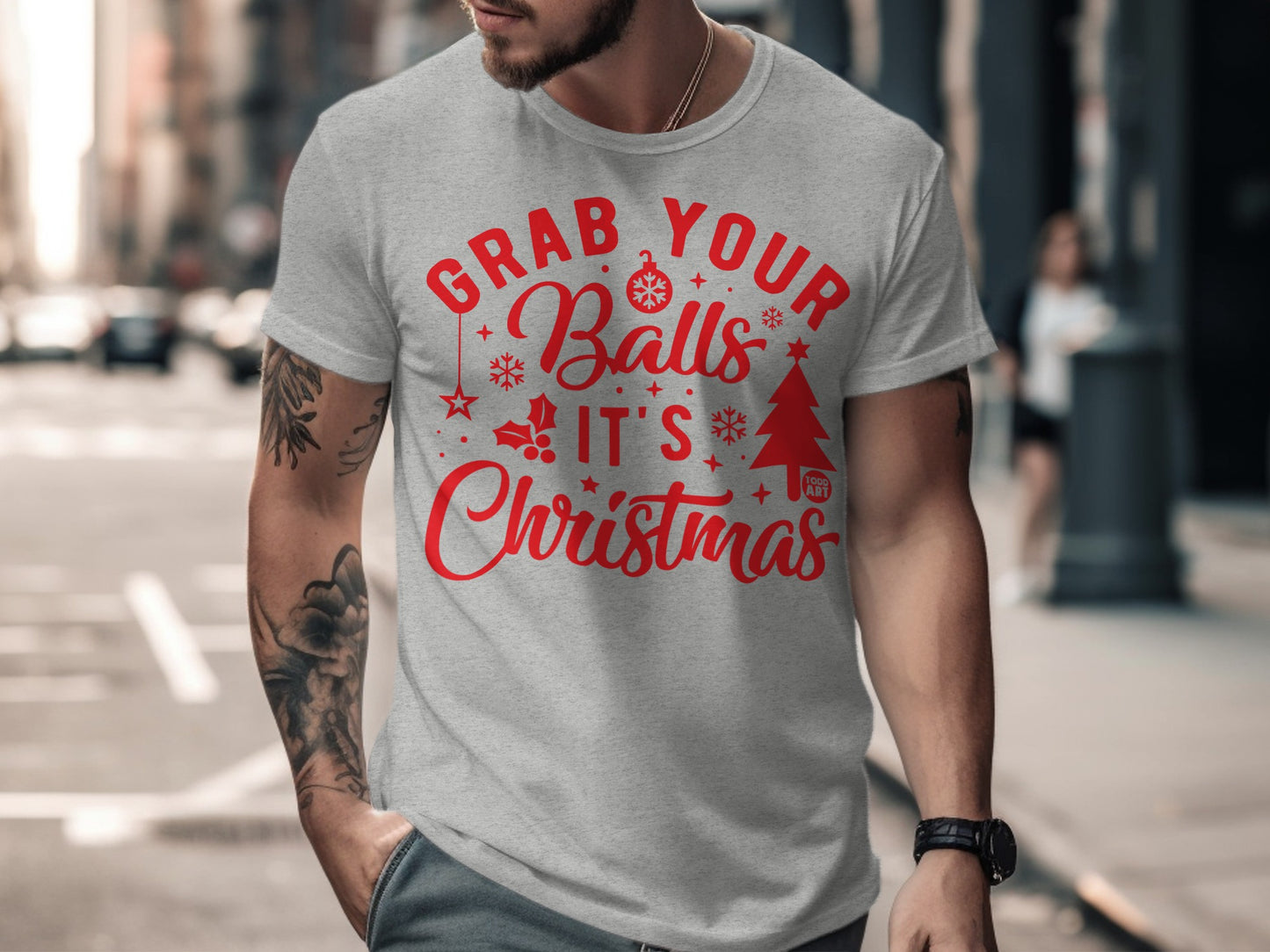 Grab Your Balls It's Christmas T-shirt