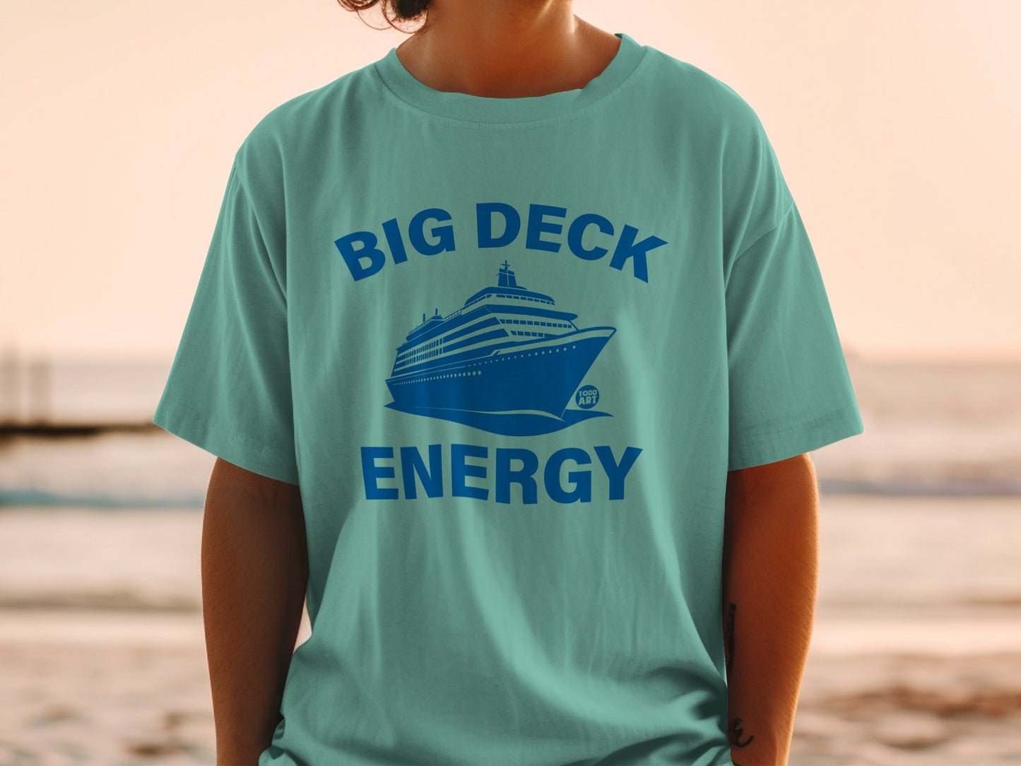 Big Deck Energy Cruise Ship Design Shirt