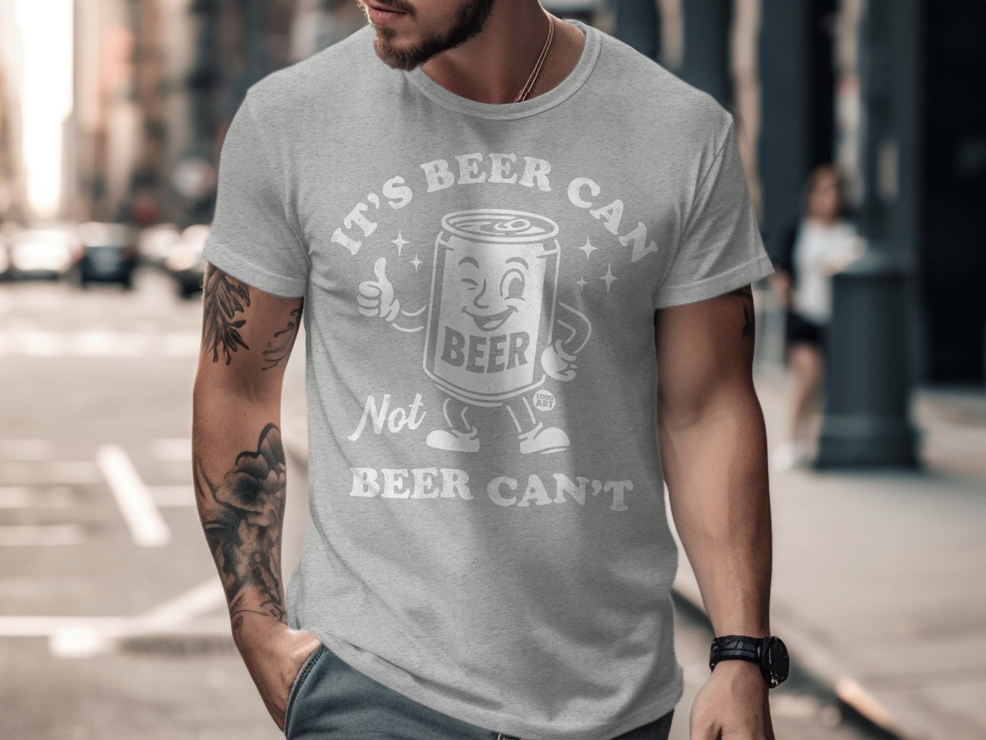 It's Beer Can Not Beer Can't Fun Graphic T-Shirt