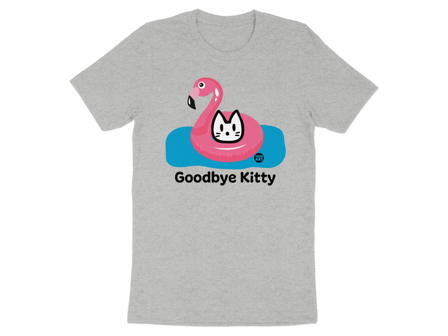 Goodbye Kitty Cute Flamingo T-shirt