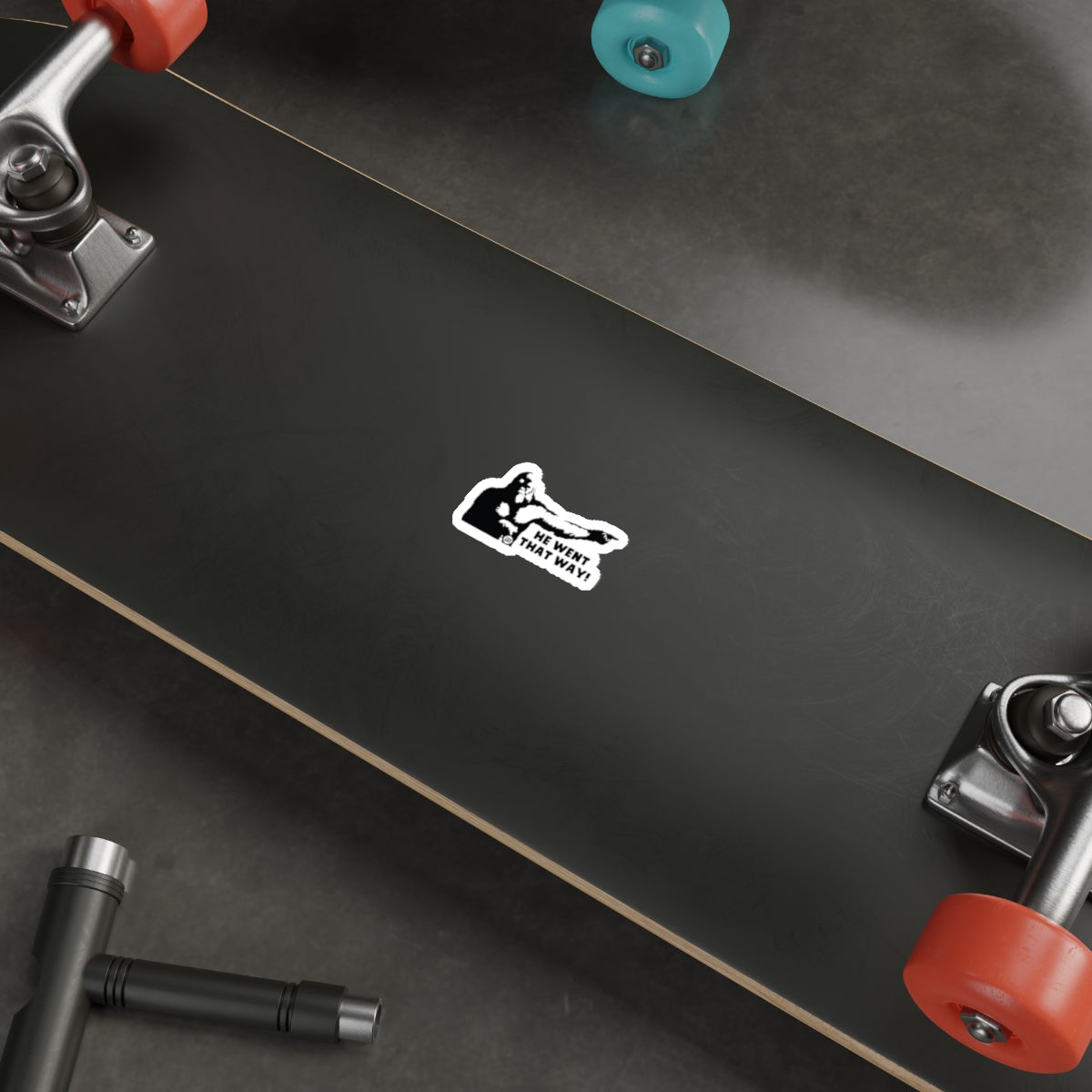 Unique Downhill Longboard with Vibrant Design