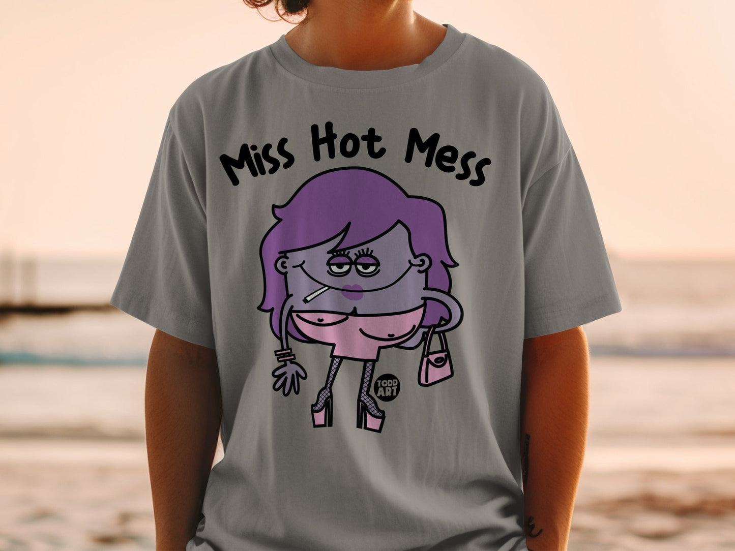 Miss Hot Mess Graphic Todd Art Character Shirt Product