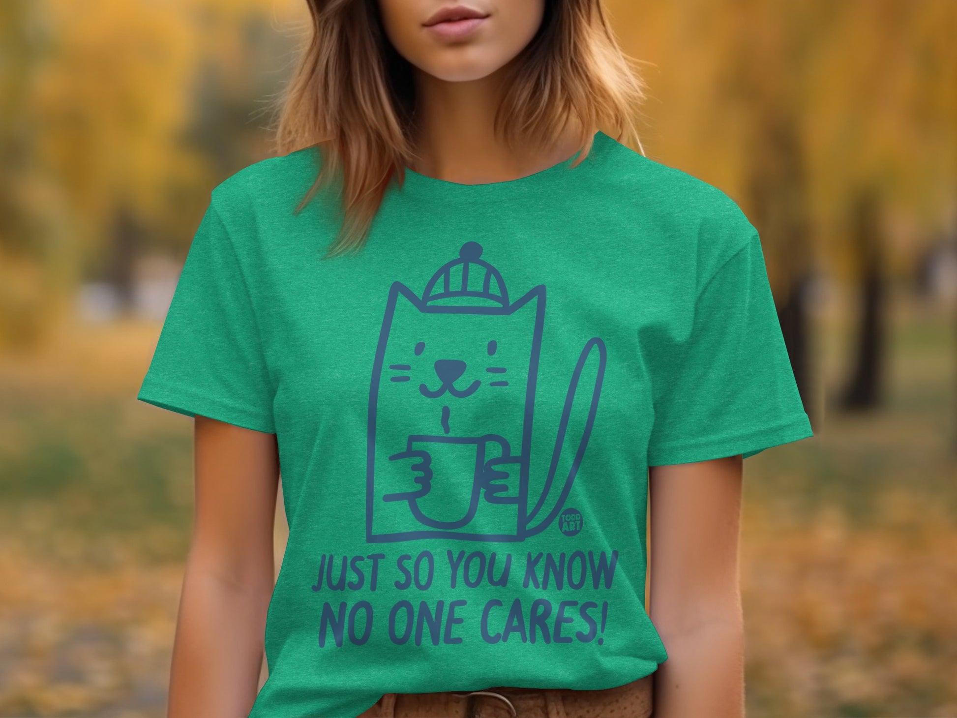 Just So You Know No One Cares Cat T-Shirt