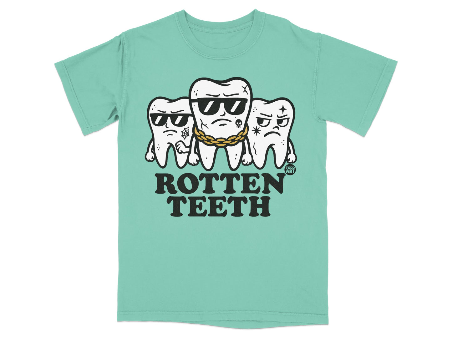 Rotten Teeth Cool Cartoon Graphics TShirt product type