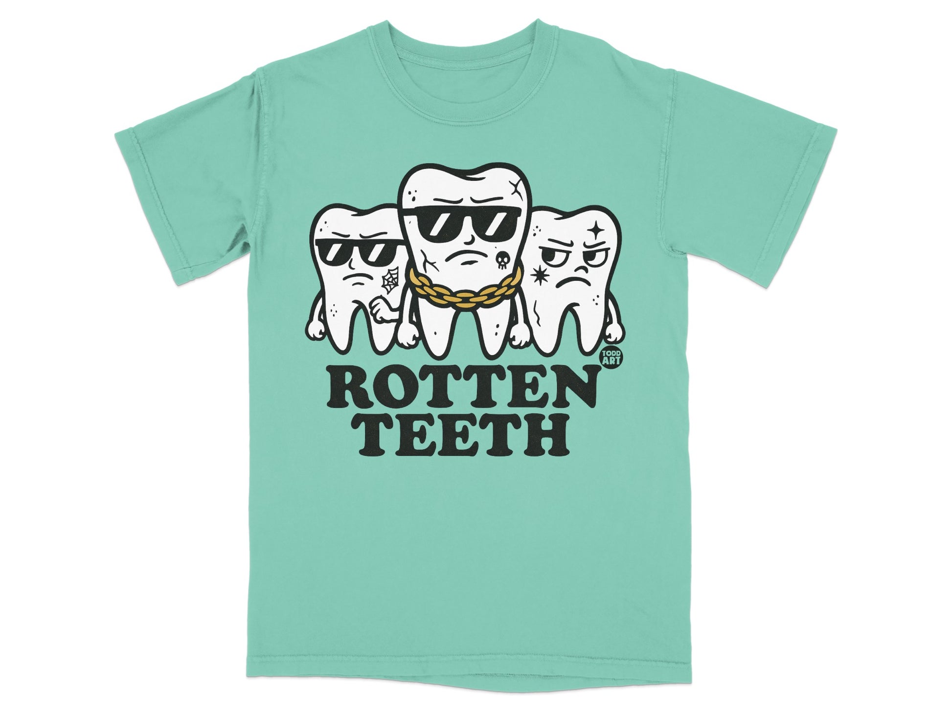 Rotten Teeth Cool Cartoon Graphics TShirt product type