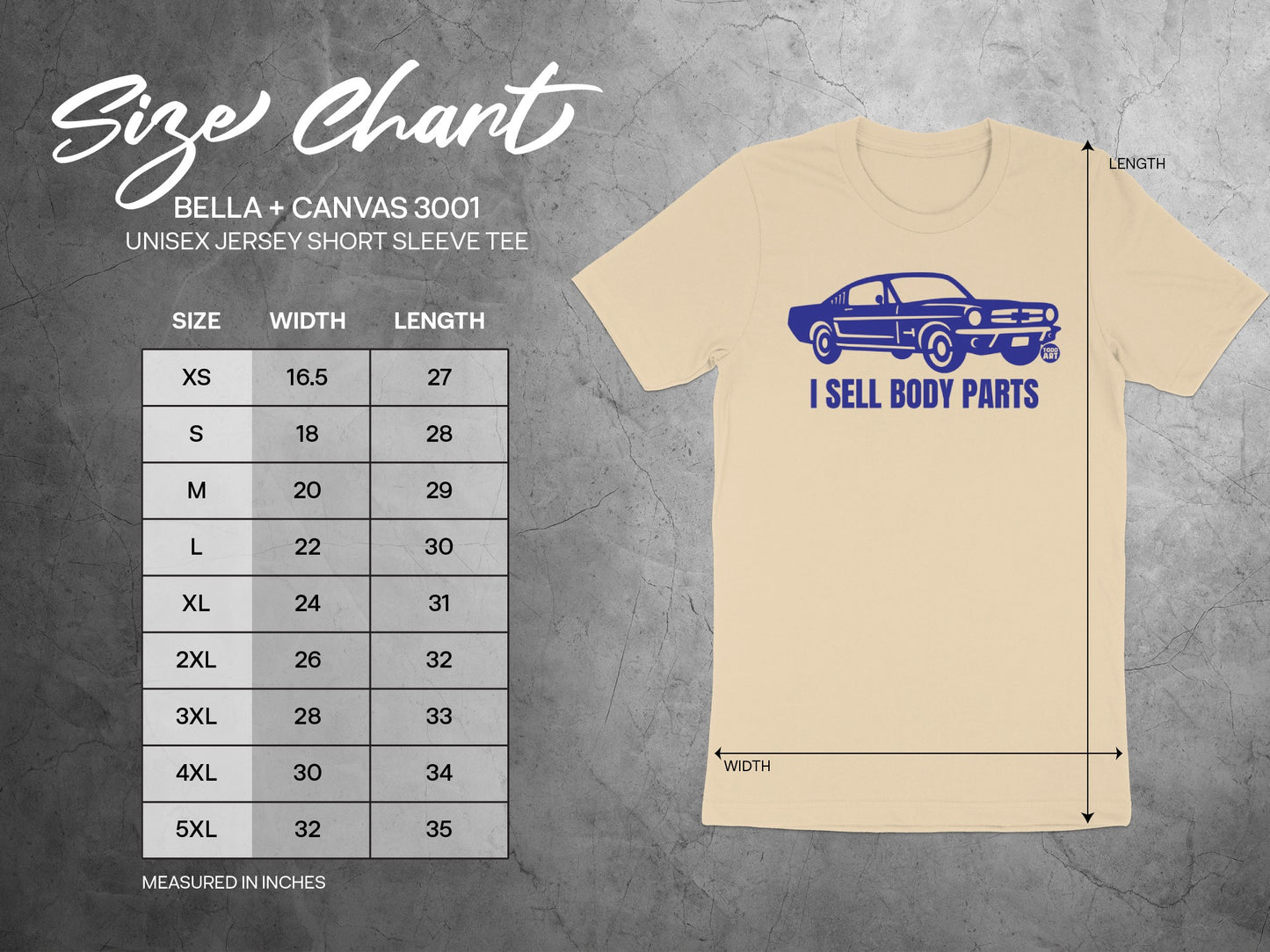 I Sell Body Parts Retro Car Print Unisex Shirt