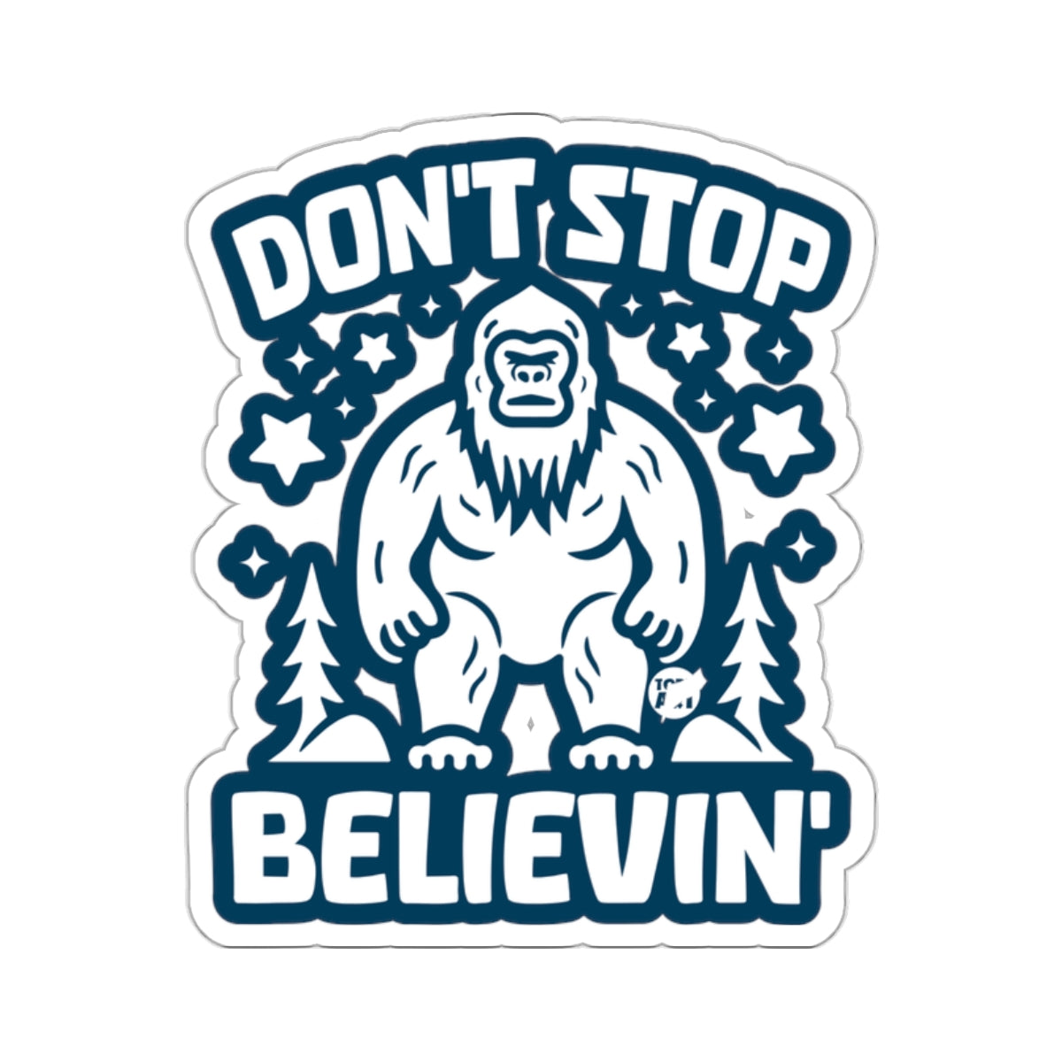 Don't Stop Believin' Gorilla Sticker Decal