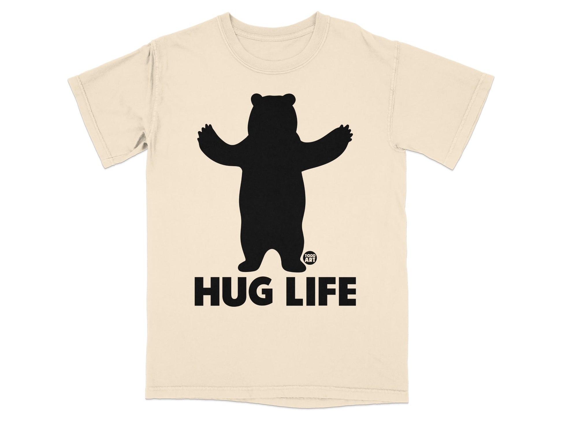Hug Life Bear Graphic T-Shirt for Casual Outfits