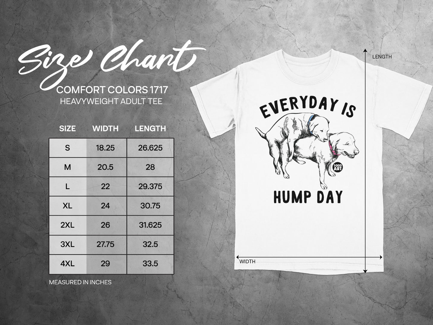 Everyday Is Hump Day Heavyweight Adult Tee