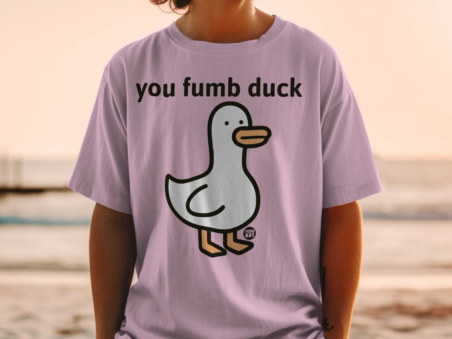 You Fumb Duck Cute and Funny Graphic T-Shirt
