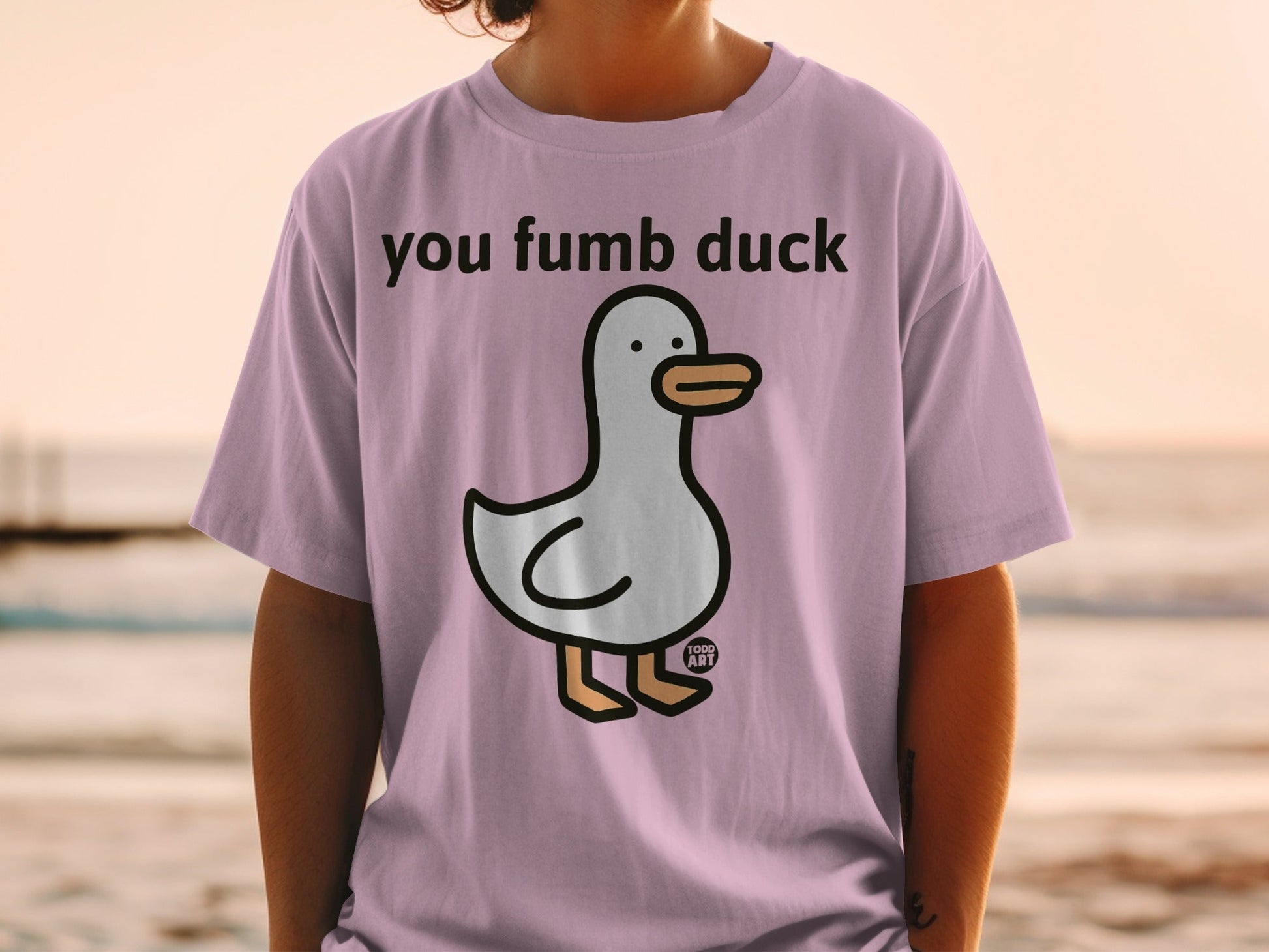You Fumb Duck Cute and Funny Graphic T-Shirt
