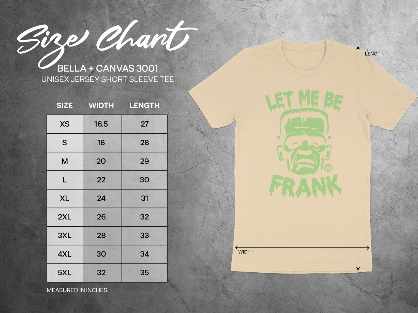 Let Me Be Frank Graphic Unisex Short Sleeve Tee product