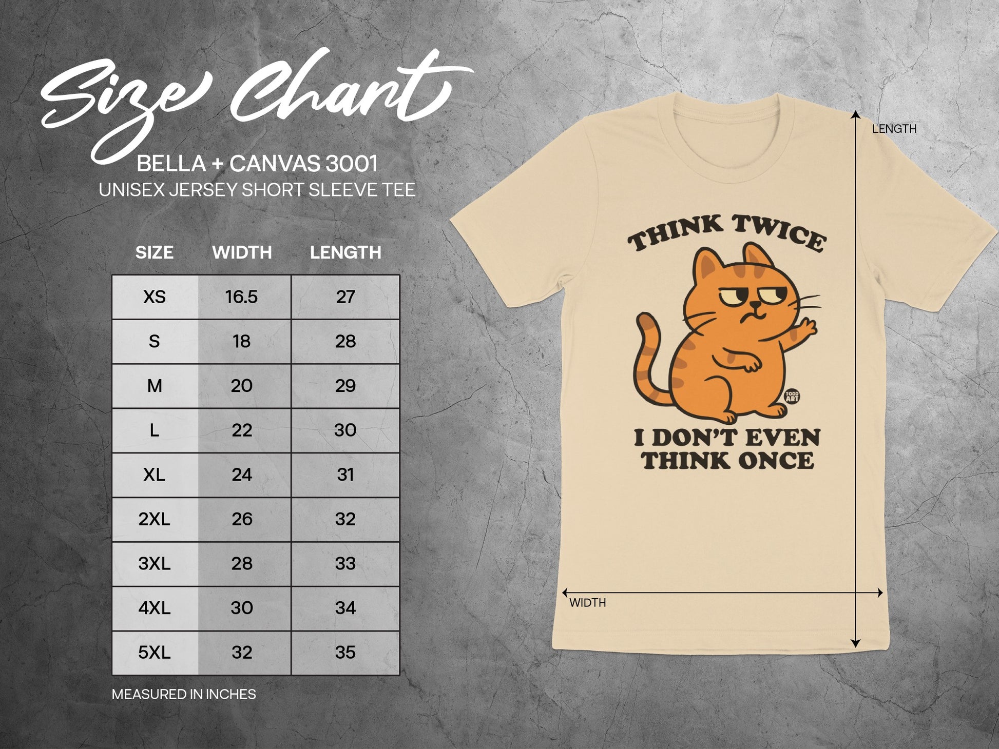 Think Twice I Don't Even Think Once Cat Tee