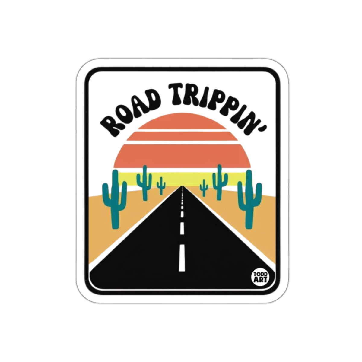 Road Trippin' Desert Sunset Graphic Art product
