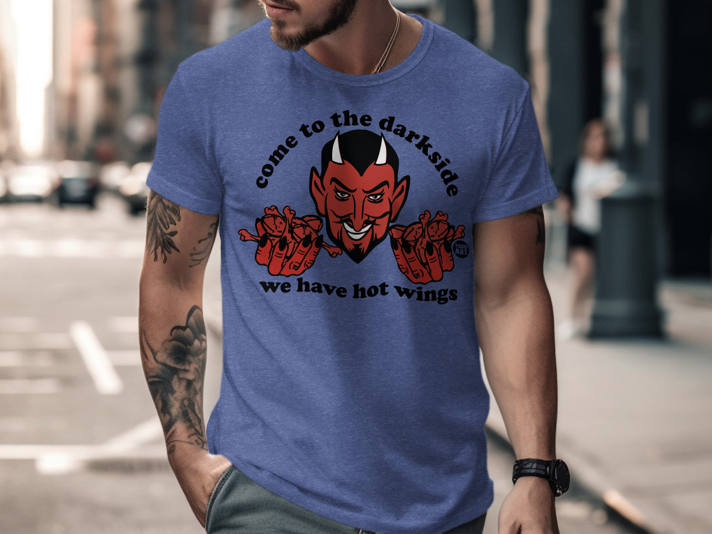 Come to the Darkside We Have Hot Wings T-shirt