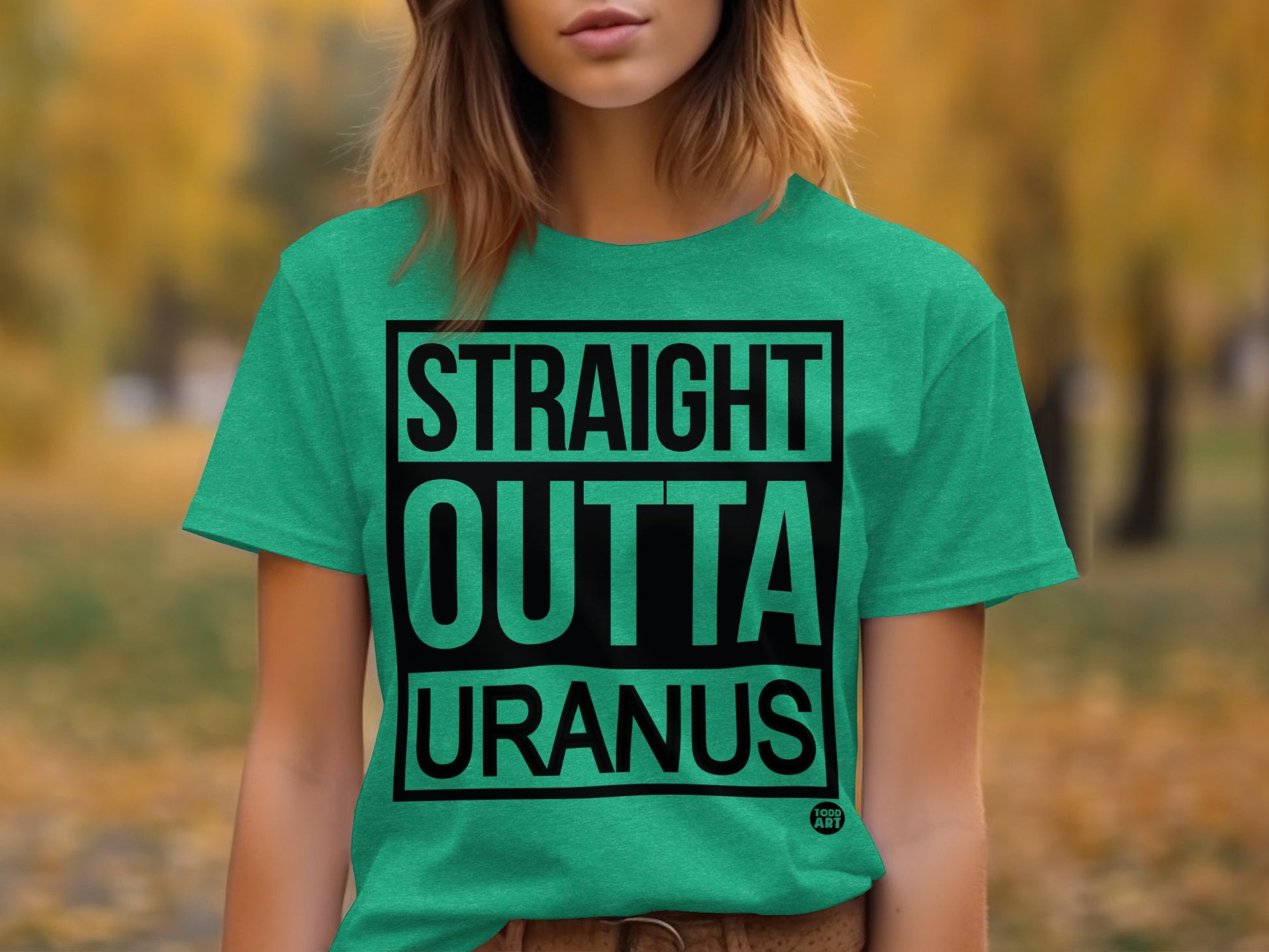 Straight Outta Uranus Graphic Tee Shirt