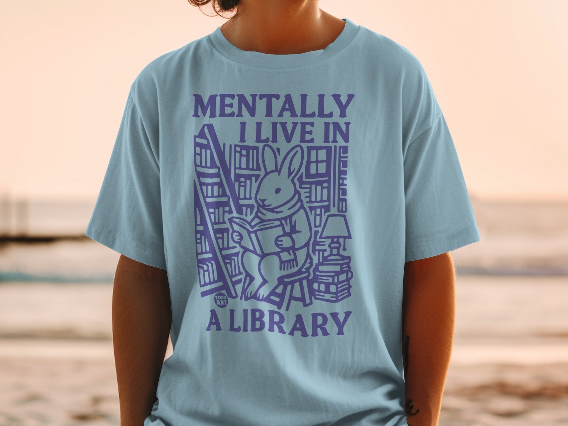 Mentally I Live In A Library T-shirt
