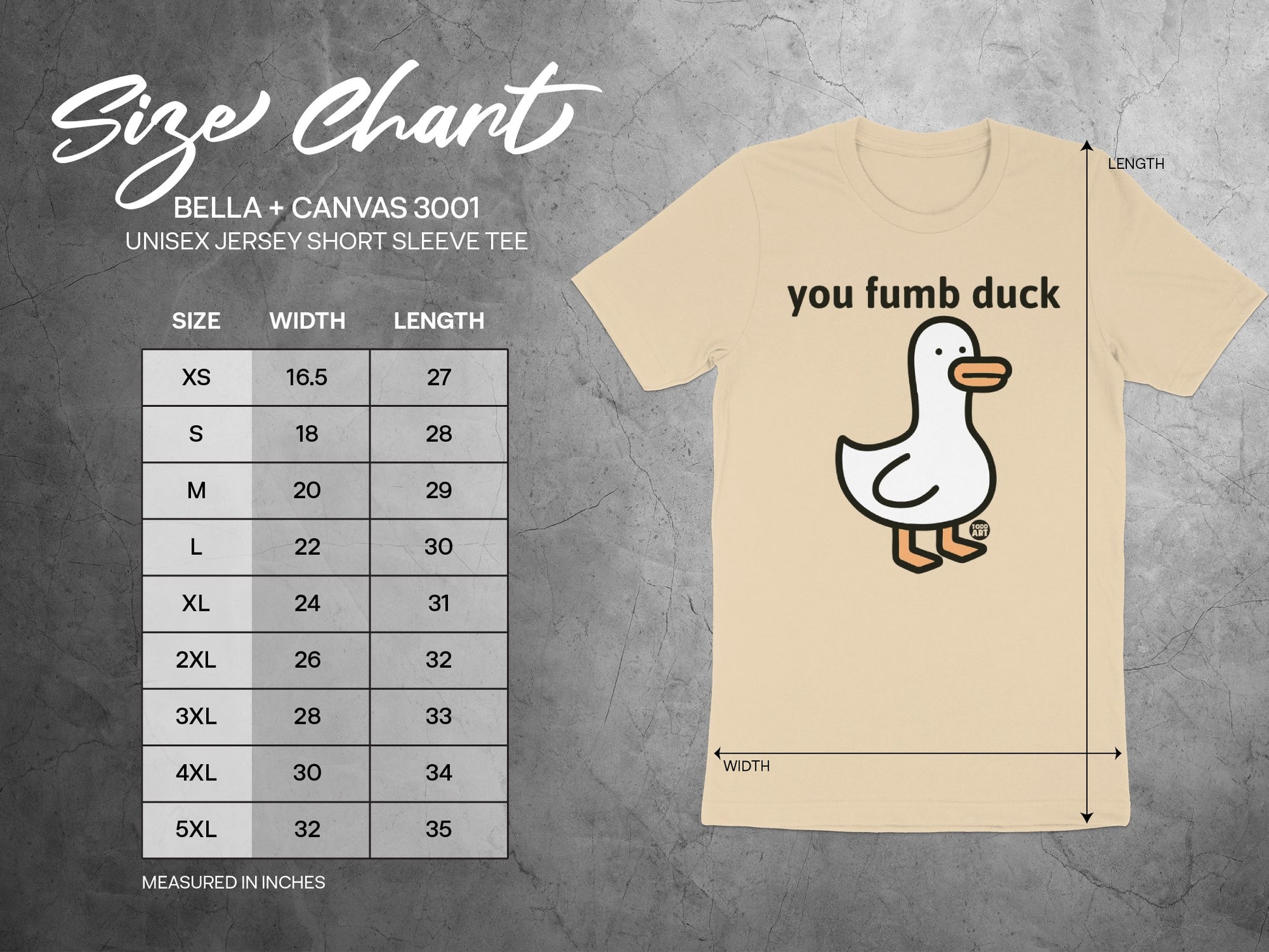 You Fumb Duck Bella + Canvas 3001 Unisex T-Shirt