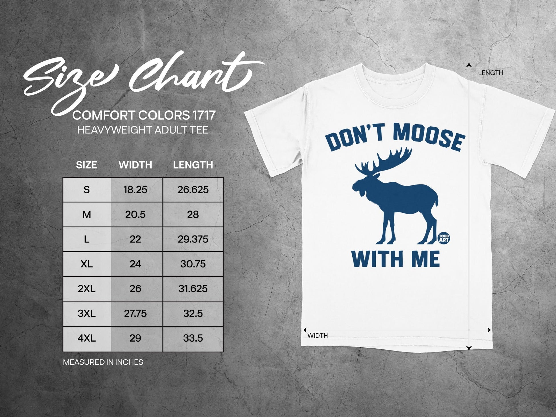 Don't Moose With Me Comfortable Heavyweight Tee