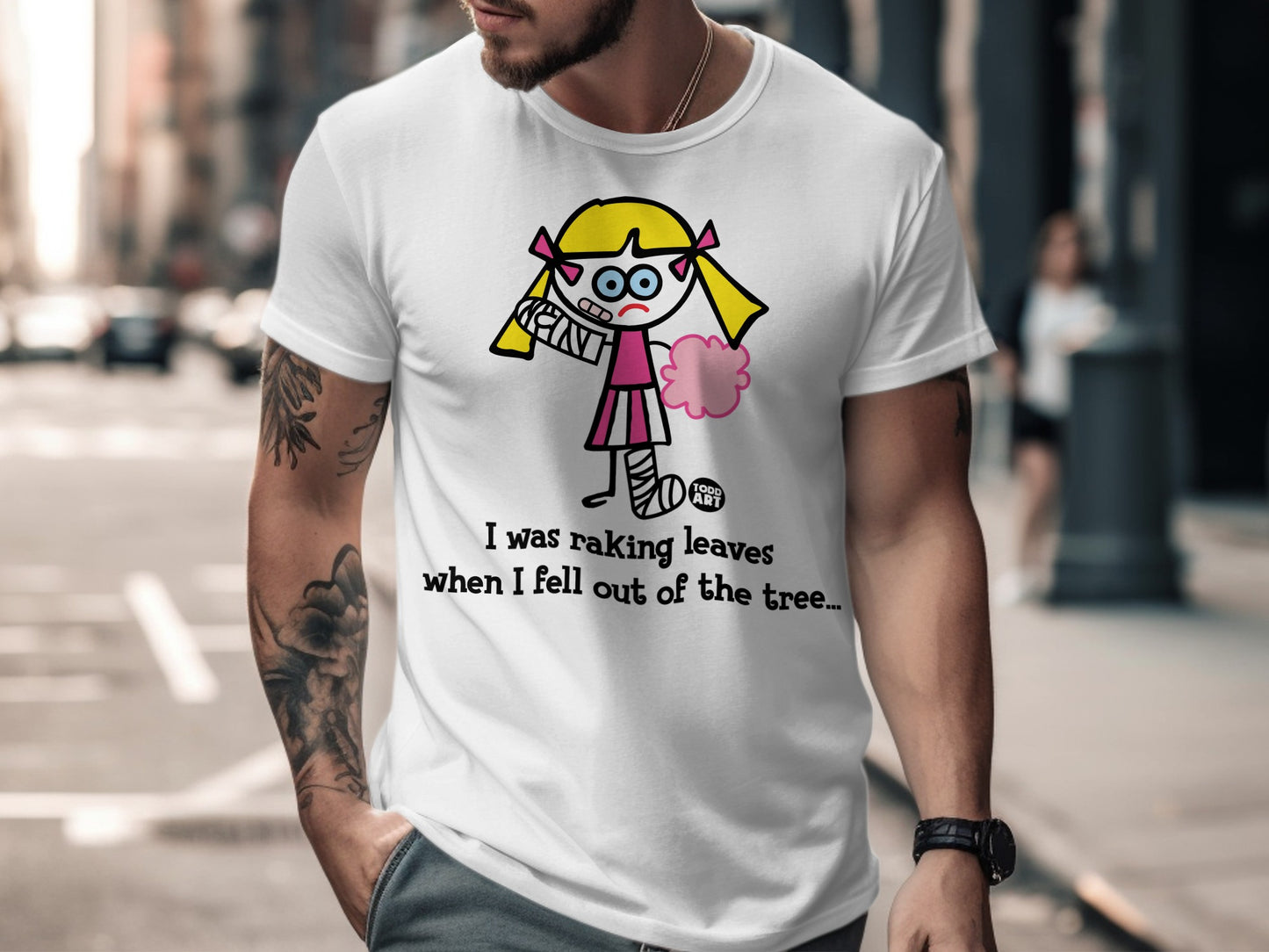 I was raking leaves when I fell out of the tree shirt
