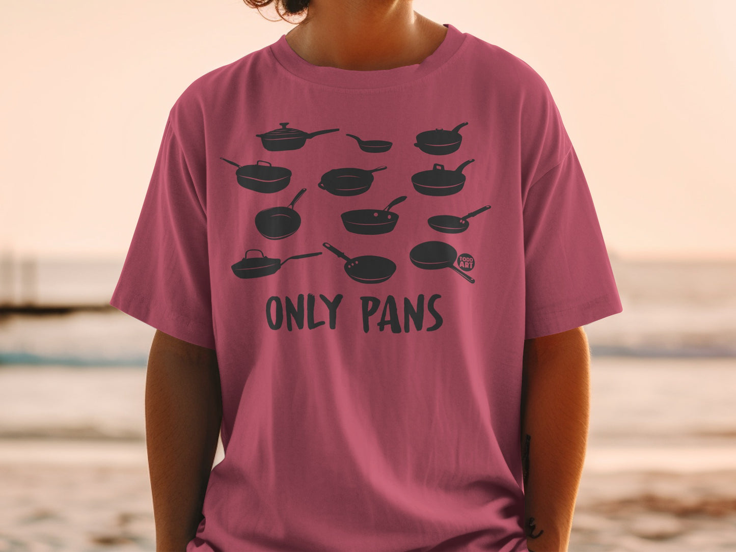 Culinary Pans Print Only Pans Kitchen Saying T-shirt