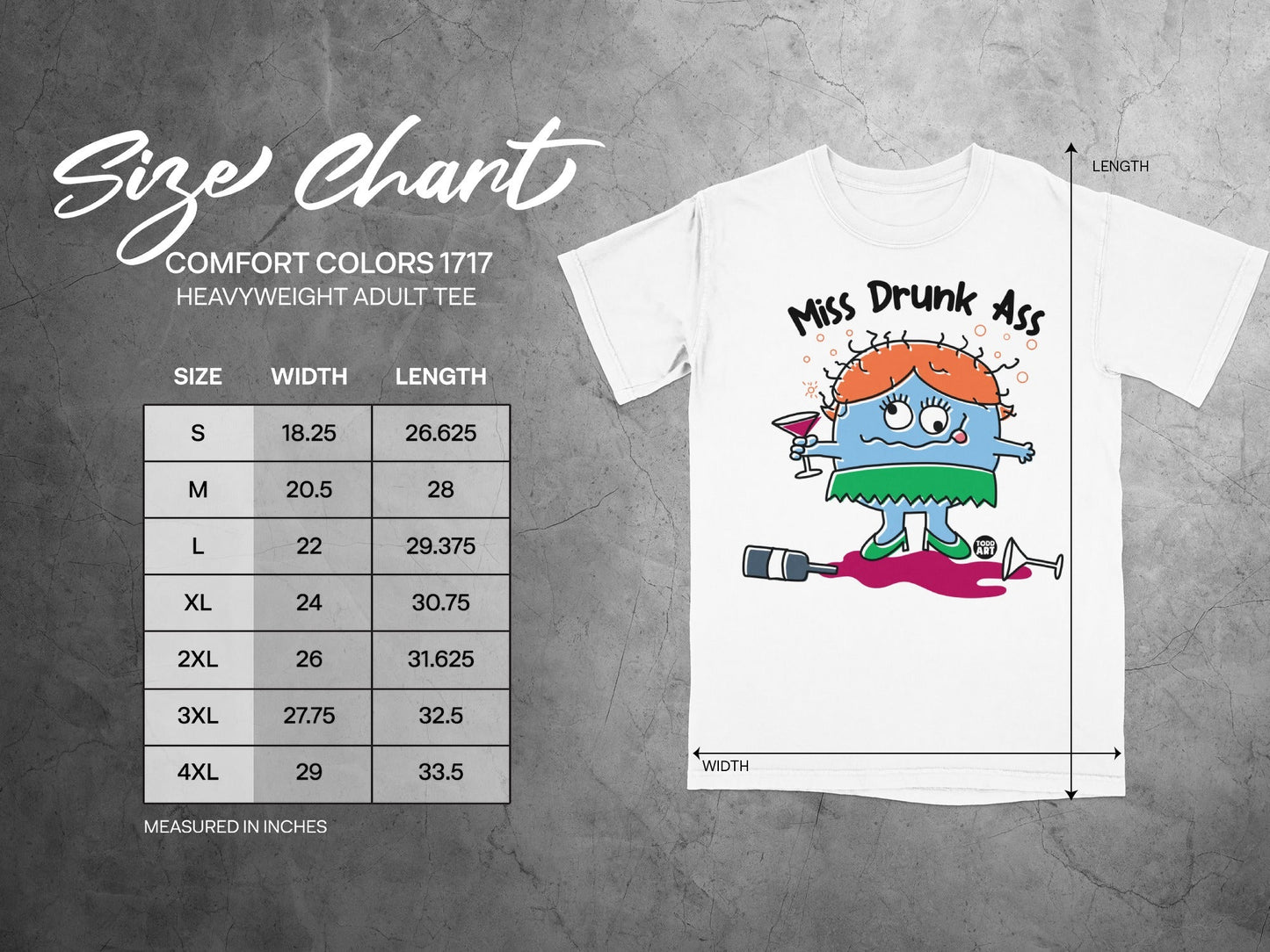 Miss Drunk Ass Heavyweight Adult Tee Shirt