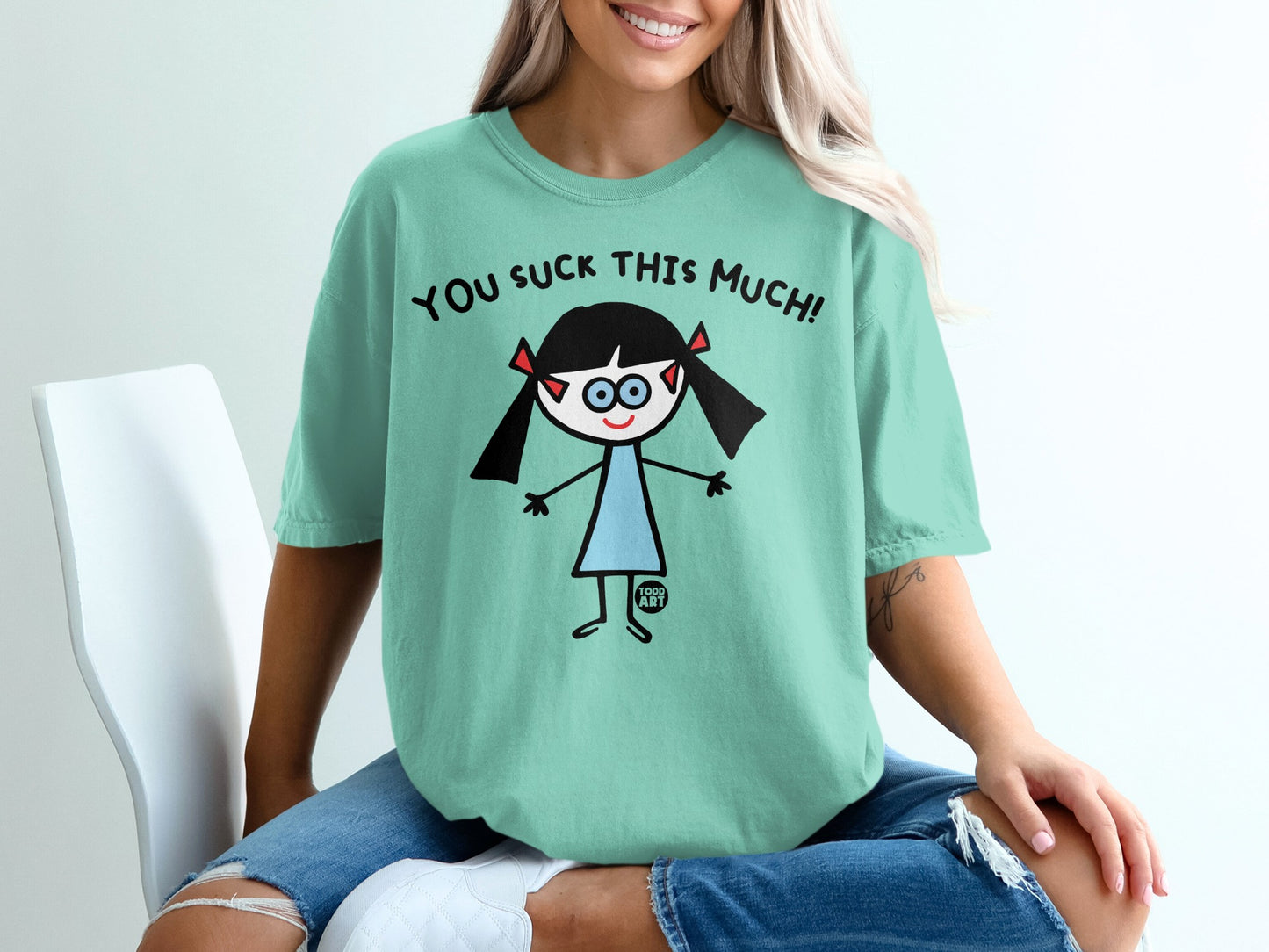 You Suck This Much Graphic T-Shirt Fun Casual Wear