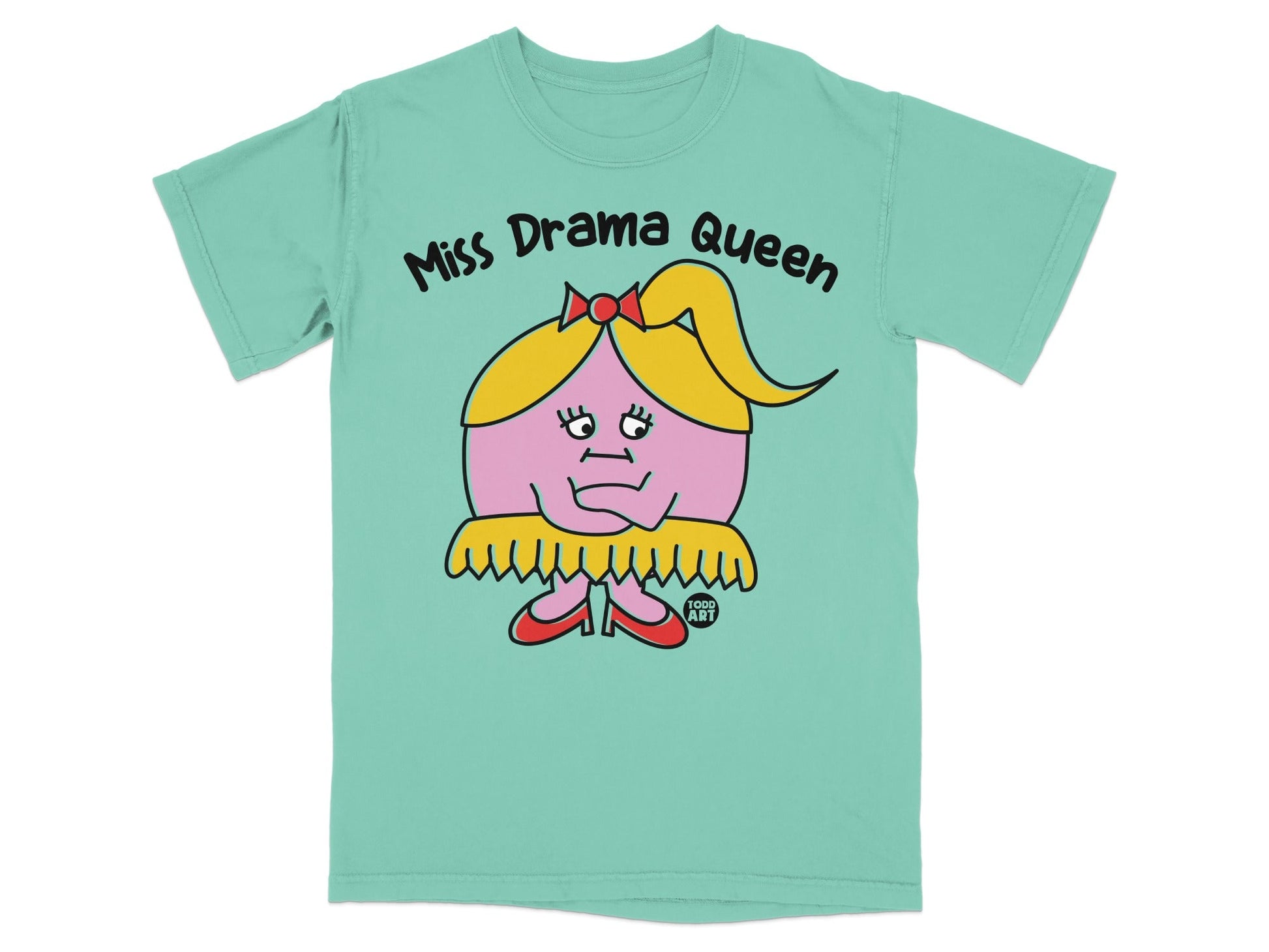Miss Drama Queen Todd Art Character Graphic T-Shirt