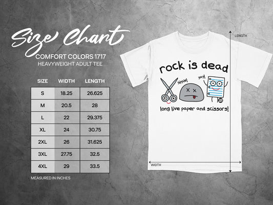 Rock is Dead Long Live Paper Scissors product type