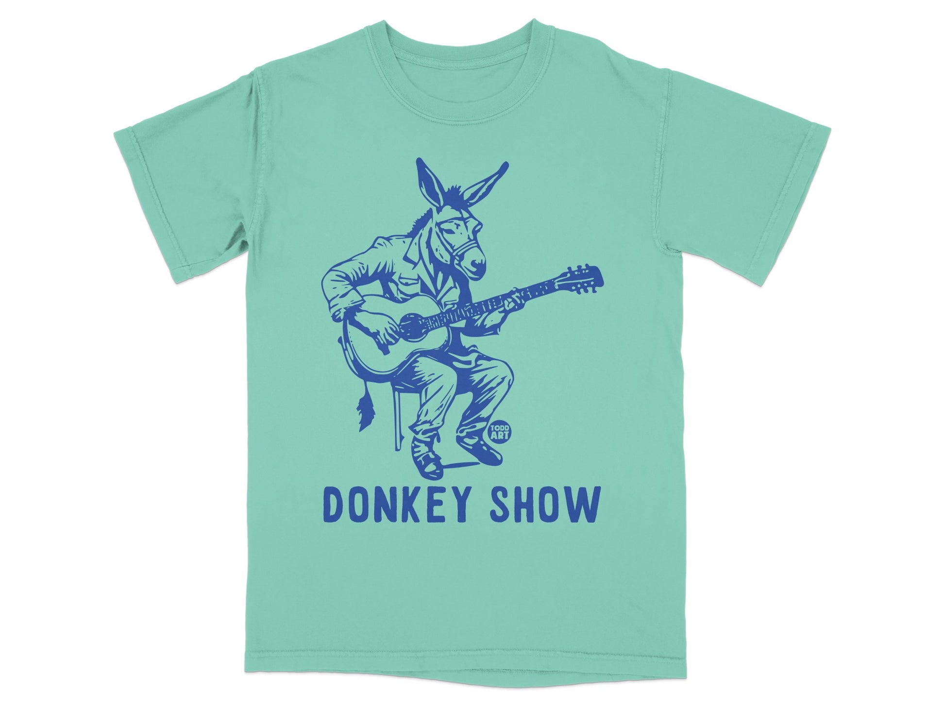 Donkey Show Graphic Tee With Guitar Illustration