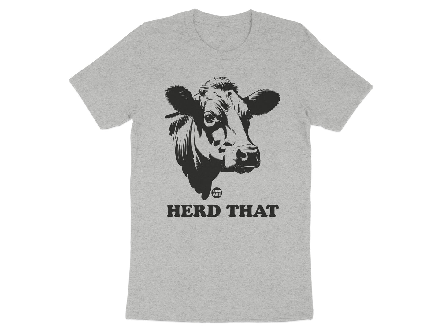 Hilarious Cow Design Herd That Graphic Tee Product