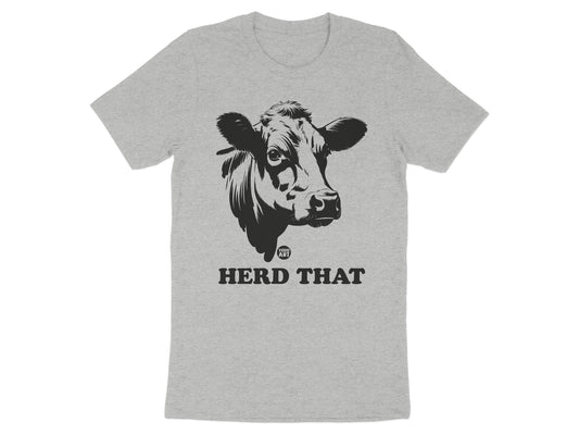 Hilarious Cow Design Herd That Graphic Tee Product