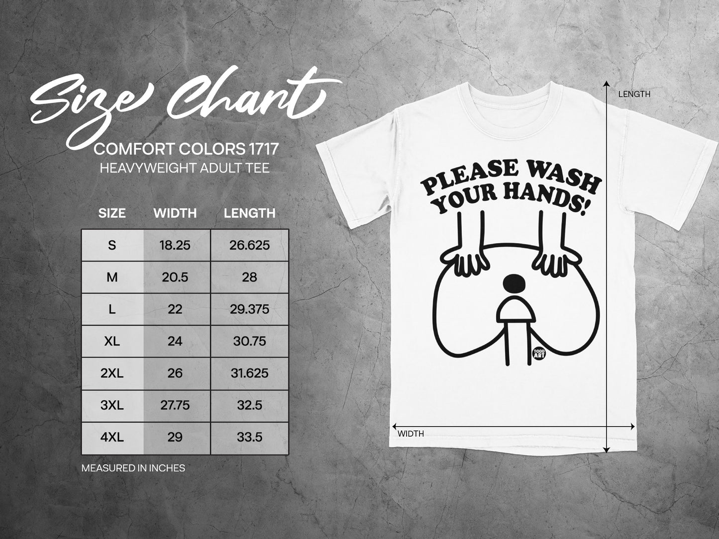 Please Wash Your Hands Comfort Colors Adult Tee product type