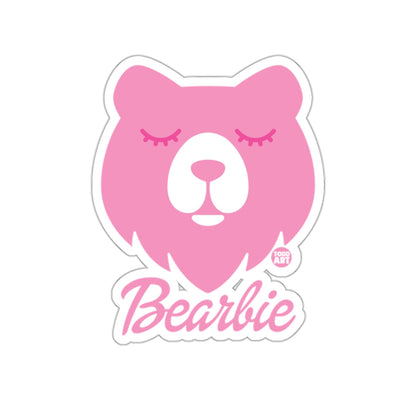 Pink Bearbie with Closed Eyes Graphic Sticker