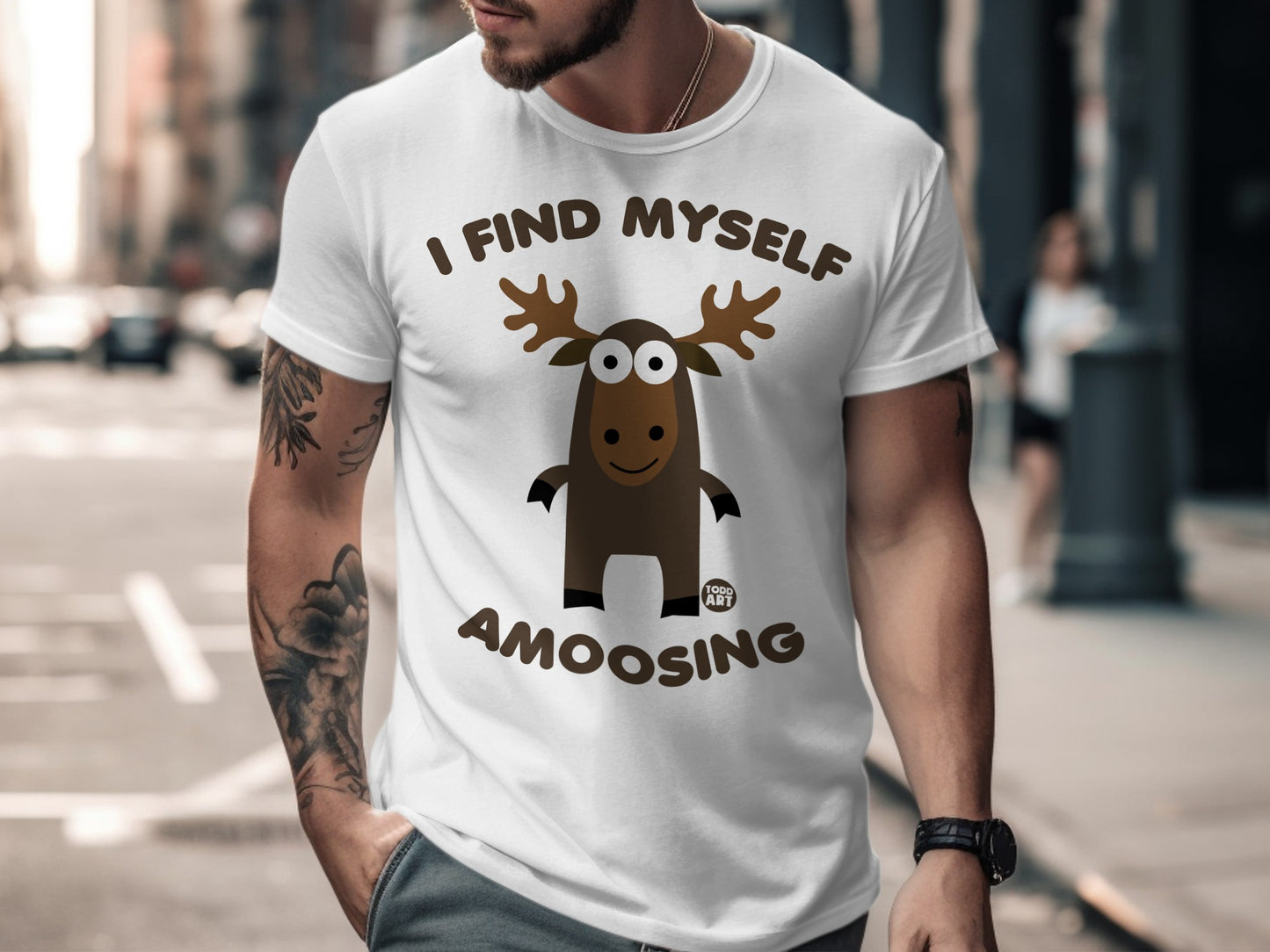 I Find Myself Amoosing Funny Graphic T-shirt
