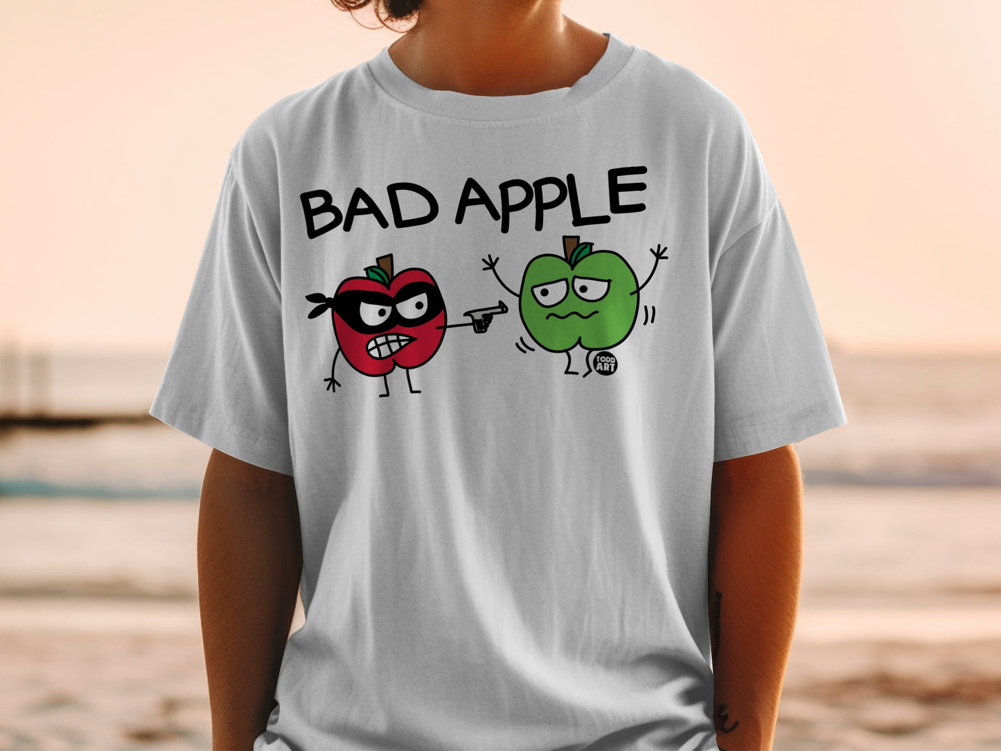 BAD APPLE funny rogue fruit graphic print product type