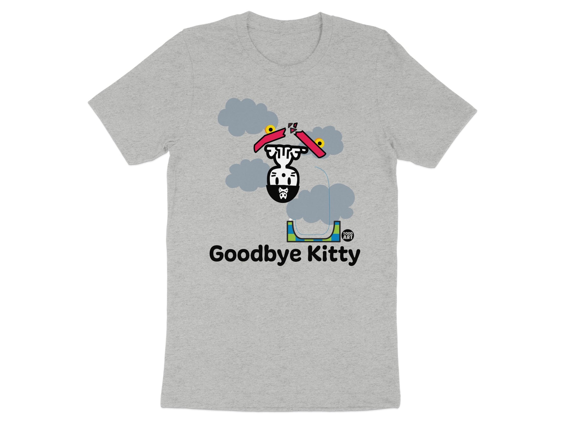 Goodbye Kitty Funny Graphic T-Shirt for Casual Wear
