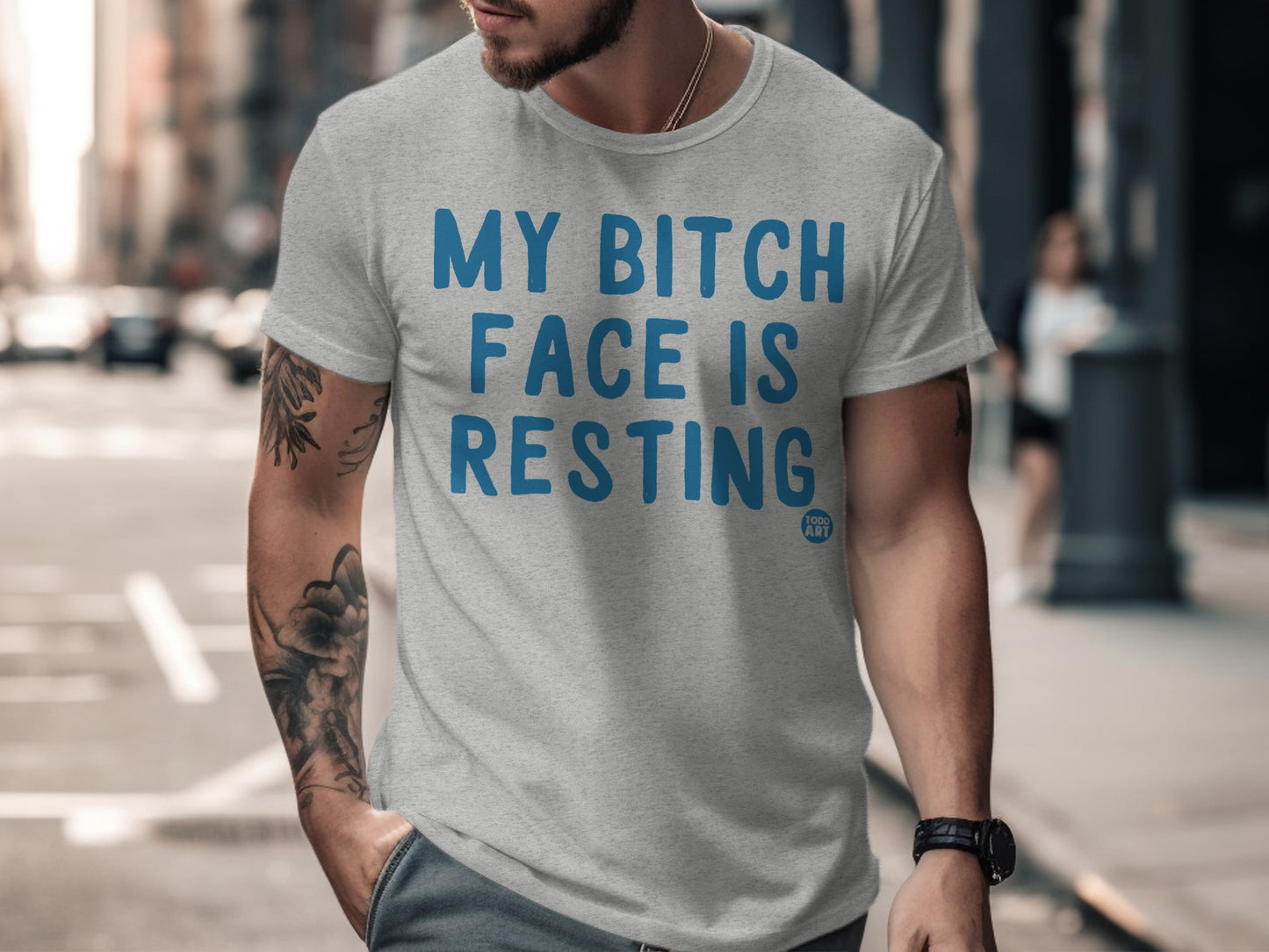 My Bitch Face Is Resting Men's T-shirt