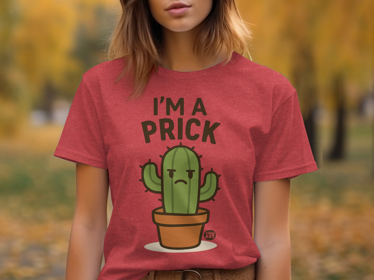 I'm a Prick Funny Cactus Graphic T-Shirt