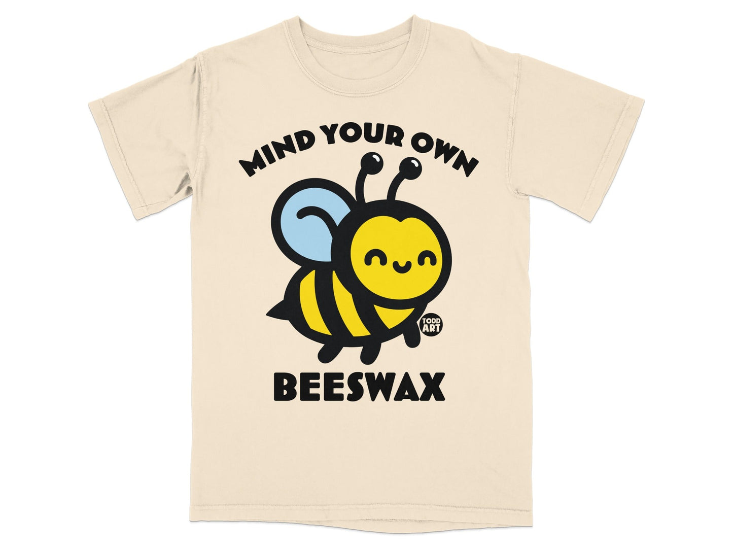 Mind Your Own Beeswax Cute Bee Graphic T-Shirt