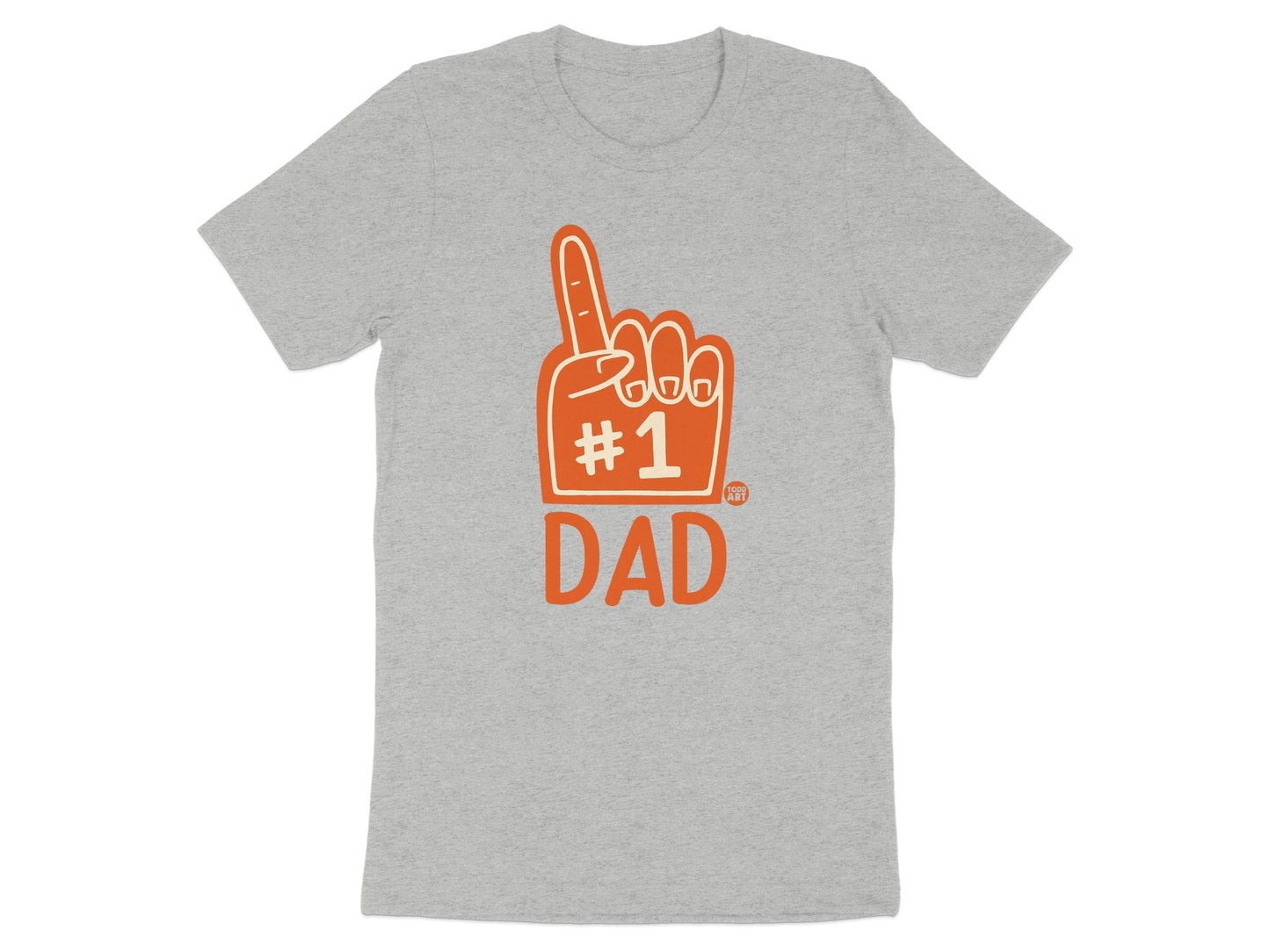 #1 Dad Graphic Printed Tee Father's Day Gift Shirt
