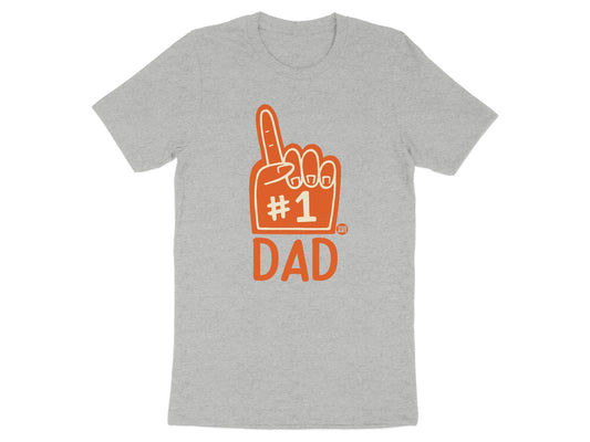 #1 Dad Graphic Printed Tee Father's Day Gift Shirt