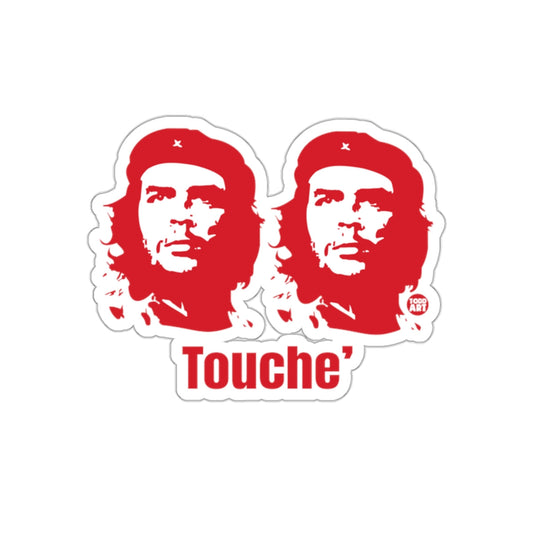 Two Revolutionary Leaders Touching Red Image sticker