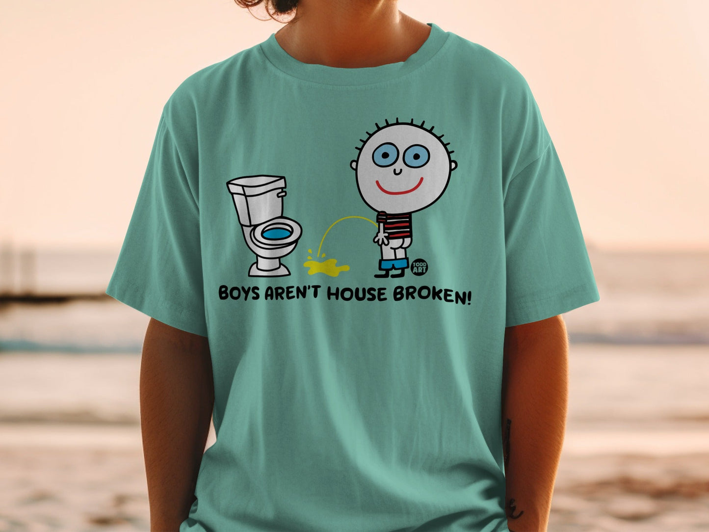 Boys Aren't House Broken Funny Graphic Tee
