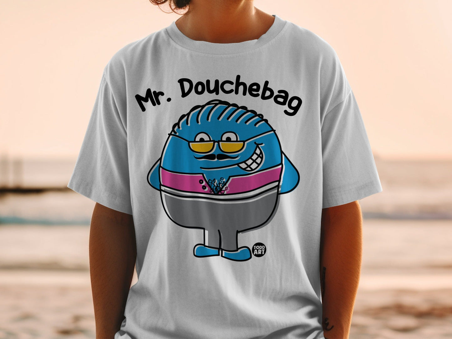 Mr. Douchebag Cartoon Character T-Shirt Product