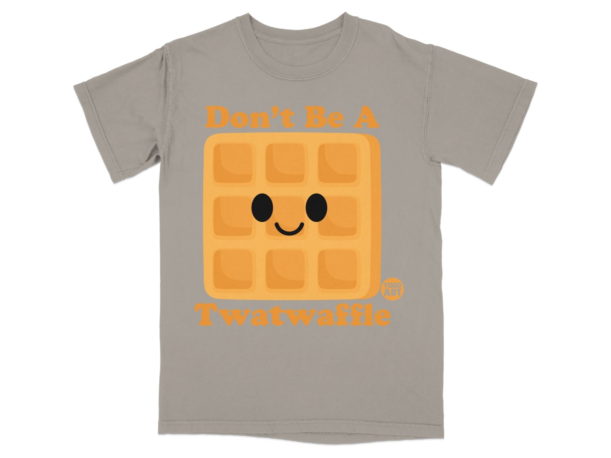 Don't Be A Smiling Waffle Graphic Fun T-Shirt